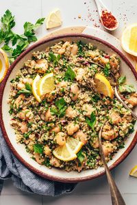 Lemony White Bean Quinoa Salad