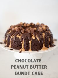 Chocolate Peanut Butter Bundt Cake