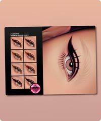 Eyeliner N380 V2 by Cosimetic #female #eyeliners #makeup #sims #cosmetics #sims #sims4cc #gaming #female #sims4 #eyeliner