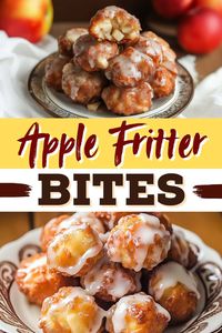 These glazed apple fritter bites are soft, fluffy, and bursting with juicy apple chunks. They are a delightful mix of warm cinnamon and autumn flavors.