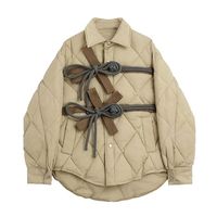 Milvi Knotted Front Japanese Puffer Jacket