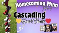 CASCADING HEART CHAIN for homecoming mum #homecomingmums #braidtutorial ...