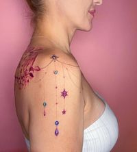 20 Bright Chandelier Tattoos That Light Up A Room • Body Artifact #neck #tattoos #women