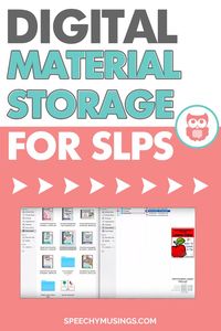 How do YOU store and organize the files on your computer? Here's several methods to store speech therapy activities in folders digitally. No more clutter! From Speechy Musings.