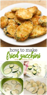 Restaurant-style Fried Zucchini - this delicious side and appetizer is a family favorite. Fried to perfection, this dish often served with Ranch or marinara is simply addicting!