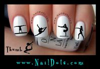 Gymnastics nail decals