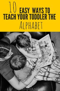 10 easy ways to learn Letters for 2 year olds thekeeledeal.com #letters #alphabet #preschool #toddler