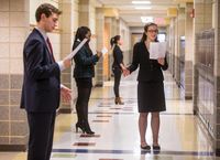 When Andrew﻿, Brendan﻿ and Kelsey were on their high school speech and debate team, I would go to the tournaments -- and judge other events (so there was no conflict of interest). But I often saw students standing in the halls getting ready for a round. If I happened to see one of my kids, I didn't want to distract them as they prepared to stand and deliver. So, we developed little catchphrases -- to let them know that I was there but didn't need to intrude on their thoughts.