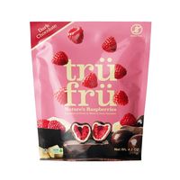 Tru Fru’s Raspberries Hyper-Dried Fresh in White & Dark Chocolate is the perfect on-the-go indulgent treat. Our specially crafted chocolate makes fruit better by complimenting the fresh flavor of the freeze-dried raspberries. Most loved for a reason, Tru Fru is the snack to satisfy your sweet tooth. Take your taste buds to new heights with this mouthwatering combination, where every bite bursts with natural sweetness.