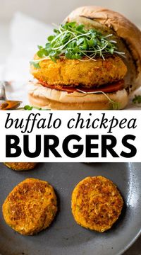 Forget everything you know about complicated veggie burgers! These Buffalo Chickpea Burgers are easy to make, ready in less than 20 minutes, and don’t fall apart. Plus, they’re loaded with protein and a spicy kick!