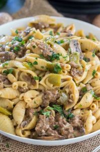 Instant Pot Philly Cheesesteak Pasta [VIDEO] - Sweet and Savory Meals