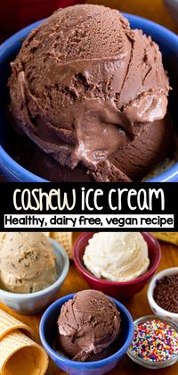 Healthy Vegan Cashew Ice Cream Recipes