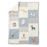 Charming illustrations inspired by the Wizarding World decorate this adorable heirloom blanket. Crafted from supersoft materials, it's OEKO-TEX(R) certified for a healthier naptime. DETAILS THAT MATTER Front is made from 100% acrylic. Yarn-dyed fiber has incredibly rich color that holds its vibrancy over time. Reverses to 100% solid polyester Sherpa in Ivory. OEKO-TEX(R) STANDARD 100: tested for 1000+ harmful substances to keep you and your family safe from chemicals common to textile manufactur