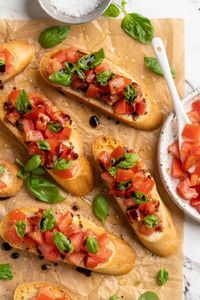 With juicy fresh tomatoes and an irresistible sweet-and-tangy balsamic glaze, this classic bruschetta recipe is always a crowd-pleaser!