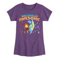 Elemental - Naturally Awesome - Toddler & Youth Girls Short Sleeve Graphic T-Shirt