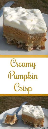 Creamy Pumpkin Crisp is a delicious dessert alternative to traditional pumpkin…