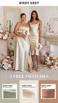 Check this off your to-do list! Get 3 free swatches before saying "yes" to the dream bridesmaid dress.