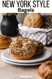 New York bagels are unlike those you can get anywhere else in the world. They are chewy bagels with a thin, crisp crust. If you are looking for the perfect bagel recipe to make in your own kitchen, this is it.