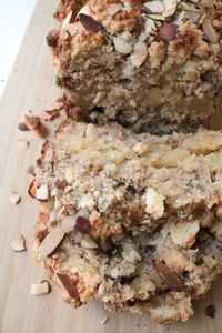 Almond Croissant Banana Bread - The Batter Thickens