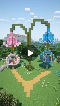 50K views · 9.6K likes | Fortressgames on Instagram: "2 playe flower house  #minecraft #minecraftbuilds #minecraftbuild #minecraftideas #minecrafthouse"