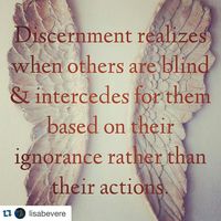 Discernment. I love this.