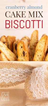 Cake Mix Biscotti | A Delicious Biscotti Cake That's So Easy!