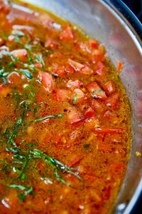 This fresh tomato sauce cooks up in less than 10 minutes and is made with fresh Roma tomatoes, basil and garlic.