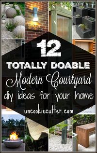 I've rounded up some ideas for your entrance landscaping design. Mid Century design to small classic gardens, I've got DIY projects for everyone. #courtyard #garden #landscaping