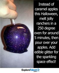 Doctor Who Galaxy Apples - would make GREAT, FUN, CHEAP, EASY wedding reception favors!