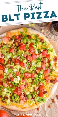 This BLT Pizza is going to become the new family favorite. It is easy to make, and with my no fail pizza dough, it is absolutely delicious in every way.