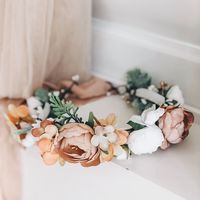 Girls Chestnut Flower Crown Arabella and Rose