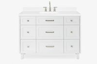 Ariel monroe 48 in. single rectangle sink vanity with countertop