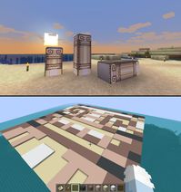 I used maps to create new textures in Minecraft Vanilla, this took way too long but it will be very useful for my next build. : Minecraft