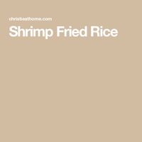 Shrimp Fried Rice