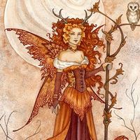 Amy Brown Art on Instagram: "Pumpkin Queen 🎃🍁🍂 #pumpkin #fairy #autumn #fall"