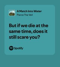 a match into water by ptv song lyrics on spotify  #piercetheveil #ptv also i follow back everyone btw