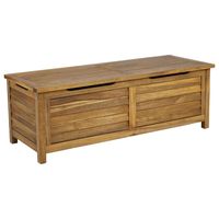 Homestyles Maho Deck Box in Teak | Nebraska Furniture Mart