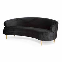 Margo Sofa Black | Luxe Event Rentals LLC