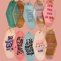 These keychains are Christian-based Number Coordination when checking out will present the keychain - The number chosen is the color and design the keychain will come in. Super cute and stylish. MADE TO ORDER - Ship in 1-2 Business Days