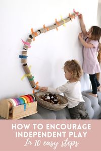 How to Encourage Your Kids to Play Independently! in 2022 | Independent play, Kids playing, Mom guilt