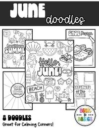 Are you looking for monthly doodle/coloring pages? This resource is perfect for Calming Corners, soft starts, indoor recess, etc.What's Included?8 doodle pages"Hello, June""Hello, Summer""Snapshots of the Year""Countdown to Summer"& MANY MORE!**THIS RESOURCE IS NOT EDITABLE.I plan to make new doodle pages for each month. BUY THE BUNDLE to save for the rest of the school year!Looking for other great resources to support your classroom? Check out my other products here!If you have any questions feel free to email me at miss.beck.to.basics@gmail.com and I am happy to help you!