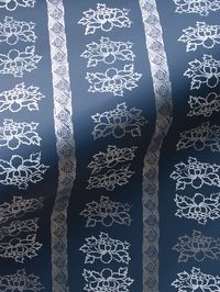 Hand-screened wallpaper Substrate: clay coated paper Width: 30″ (trims to 27″) Vertical repeat: 22.4″ Horizontal repeat: 27" Sold by the double roll (10 yards) 2 double roll minimum