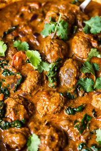 Indian Spiced Meatballs in Curry Sauce