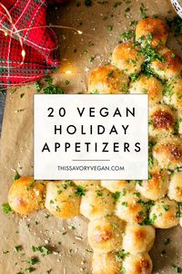 Get ready for family and friends with these 20 Vegan Holiday Appetizer Recipes! Festive and fun vegan holiday eats!