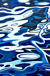 Original Art Oil Painting, measuring: 59.69W x 90.17H x 3.81D cm, by: Catherine Kennedy (United Kingdom). Styles: Modern, Abstract, Fine Art. Subject: Abstract. Keywords: Abstract Water, Abstract Painting, Curves And Swirls, Painting, Abstract Art, Abstract Seascape, Abstract River, Abstract. This Oil Painting is one of a kind and once sold will no longer be available to purchase. Buy art at Saatchi Art.