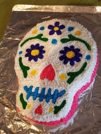 Day of the dead birthday cake, original design.