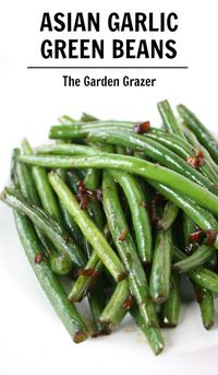 LOVE these Asian Garlic Green Beans!! A simple side dish with an explosion of awesome flavor (vegan, gf)