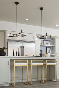 There is just something about how matte black chandeliers look in light and airy kitchens - we love this combination, and our Pivot LED chandelier is perfect for it.