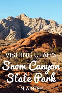 Visiting Snow Canyon State Park in winter #Utah #USA #travel