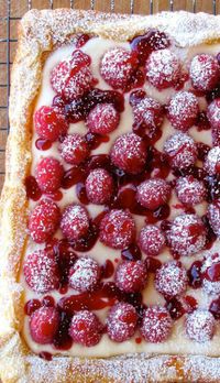 Rustic Raspberry Lemon Cheesecake Tart